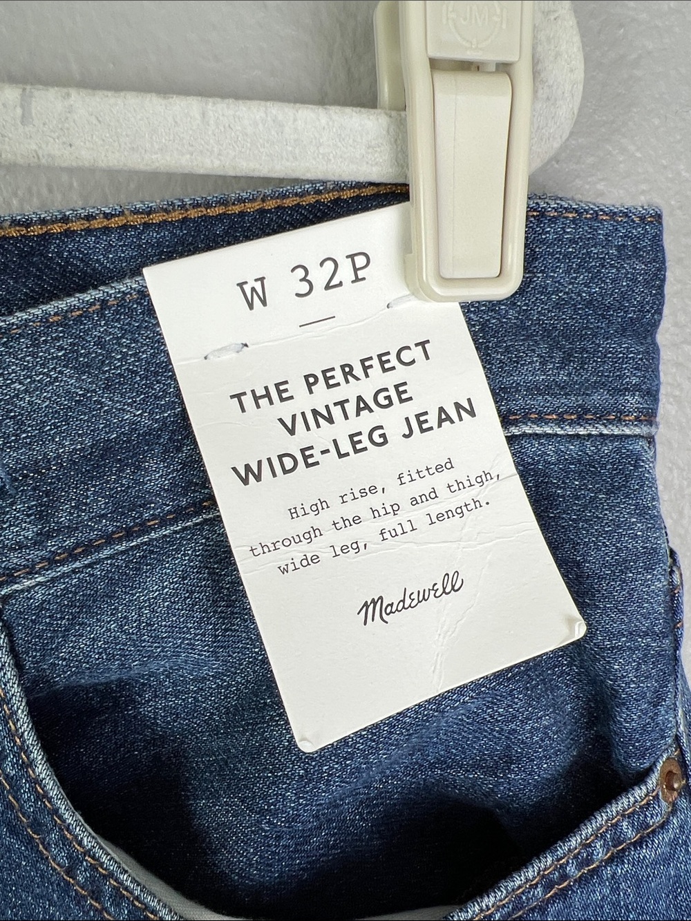 Madewell Softdrape Denim Wide Leg Soft Drape Jeans 32 Petite - Picture 3 of 11